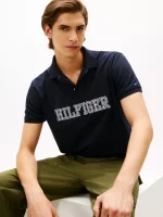 Regular Fit Hilfiger Logo Polo - Navy #XM05641-DW5 - Image 2