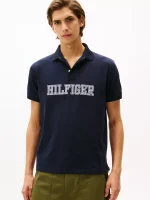 Regular Fit Hilfiger Logo Polo - Navy #XM05641-DW5