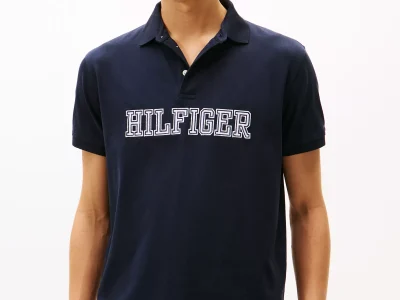 Regular Fit Hilfiger Logo Polo - Navy #XM05641-DW5