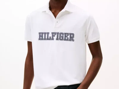Regular Fit Hilfiger Logo Polo - Optic White #XM05641-YCF