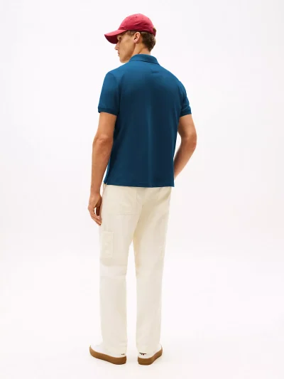 Regular Fit Rowing Crew Logo Polo - Deep Indigo #XM05644-C3J - Image 2