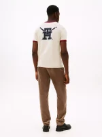 Rowing Crew Logo T-Shirt - Ivory Heather #XM05717 - Image 3