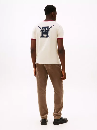 Rowing Crew Logo T-Shirt - Ivory Heather #XM05717 - Image 3