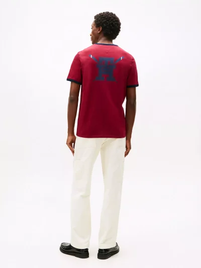Rowing Crew Logo T-Shirt - Rouge #XM05717 - Image 2