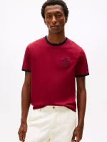 Rowing Crew Logo T-Shirt - Rouge #XM05717