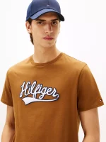 Hilfiger Varsity Logo T-Shirt - Highland Khaki #XM05720 - Image 3