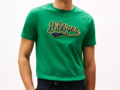 Hilfiger Varsity Logo T-Shirt - Nouveau Green #XM05720