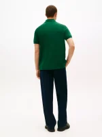 Regular Fit Plaid Monogram Pique Polo-Ornamental Green - Image 3