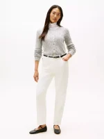 Cable Knit Cardigan- Grey#XW04356-P8F - Image 3