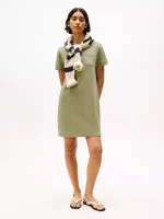 Pocket T-Shirt Dress-Faded Olive