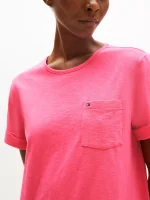 Pocket T-Shirt Dress-Fandango Pink - Image 2