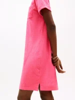 Pocket T-Shirt Dress-Fandango Pink - Image 3