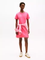 Pocket T-Shirt Dress-Fandango Pink