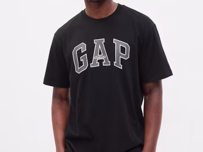 Gap Arch Logo T-Shirt (FIT REGULAR) - Black