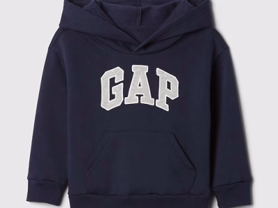 babyGap Relaxed Logo Hoodie - Tapestry Navy