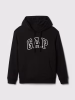Relaxed Gap Logo Zip Hoodie-Black - Image 4