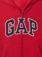 babyGap Relaxed Logo Zip Hoodie- Modern Red #629717 - Image 3