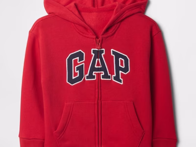 babyGap Relaxed Logo Zip Hoodie- Modern Red #629717