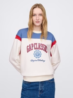 VintageSoft Gap Logo Tunic Sweatshirt - New Off White