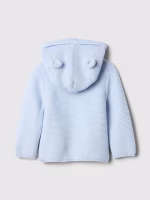 Baby Bear Garter Cardigan- Serene Blue - Image 2