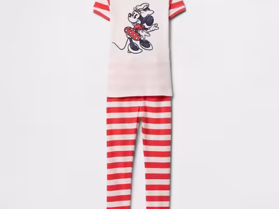 babyGap × Disney Minnie Mouse 100% Organic Cotton PJ Set-Hula Red