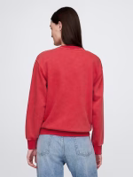 VintageSoft Gap Logo Tunic Sweatshirt- Modern Red - Image 3