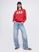 VintageSoft Gap Logo Tunic Sweatshirt- Modern Red - Image 2