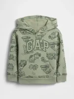 babyGap Relaxed Logo Hoodie - Desert Sage Green Construction #745729