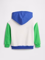 babyGap Relaxed Logo Colorblock Hoodie - Dazzling Blue #779191 - Image 3