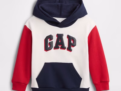 babyGap Relaxed Logo Colorblock Hoodie - Tapestry Navy #779191