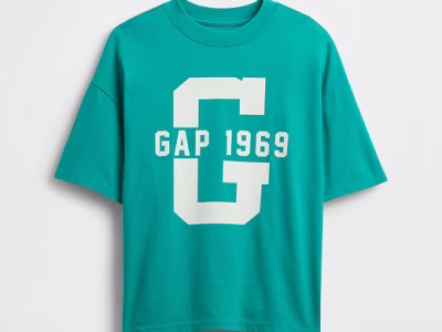 Kids Relaxed Gap Graphic T-Shirt - Green Mirage