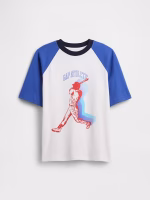 BOY Kids Oversized Sport Graphic T-Shirt - White