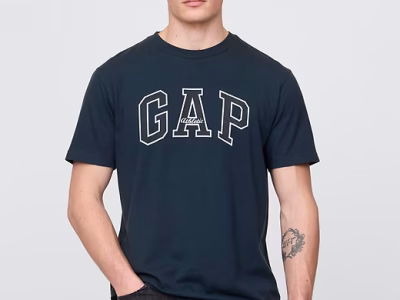 Gap Arch Logo T-Shirt (FIT REGULAR) - Night Shadow