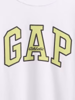 Kids Heavyweight Athletic Logo T-Shirt -  Optic White - Image 2