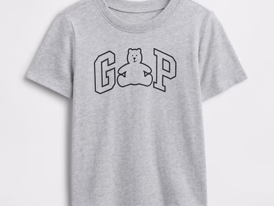 babyGap Logo T-Shirt - Light Heather Grey