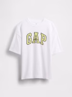 Kids Heavyweight Athletic Logo T-Shirt -  Optic White