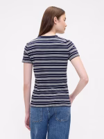 Favorite Stripe Crewneck T-Shirt- Navy Stripe - Image 2