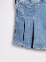 babyGap Pull-On Pleated Denim Skort - Medium Wash - Image 2