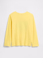 babyGap Graphic T-Shirt-Lemon Drop Yellow Dinosaurs - Image 2