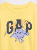 babyGap Graphic T-Shirt-Lemon Drop Yellow Dinosaurs - Image 3