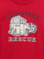 babyGap Graphic T-Shirt-Modern Red Firetruck - Image 3