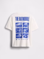 Kids Batman Relaxed Graphic T-Shirt - New Off White - Image 3