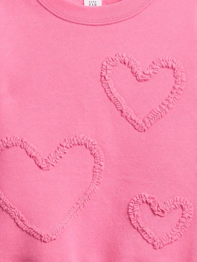 babyGap Graphic Sweatshirt - Love Letter Pink Hearts - Image 2