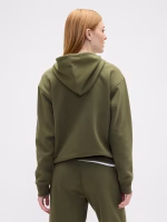 Relaxed Gap Logo Zip Hoodie- New Army Green - Image 3