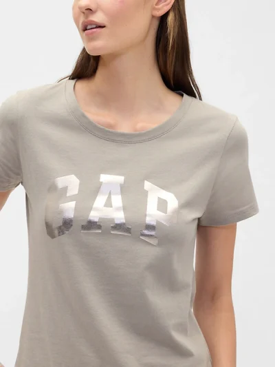 Gap Logo T-Shirt(Regular fit) - Medium Cool Brown - Image 3