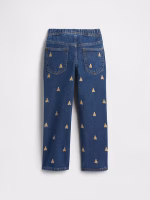 babyGap Pull-On Original Straight Jeans - Medium Wash Bears - Image 3