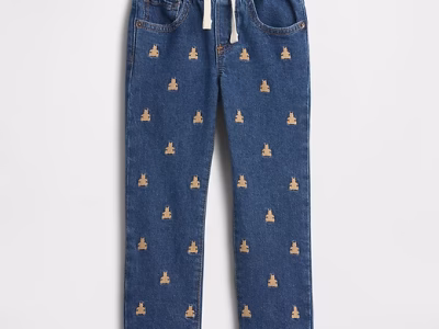babyGap Pull-On Original Straight Jeans - Medium Wash Bears