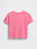 babyGap × Disney Graphic T-Shirt - Neon Impulsive Pink Minnie Mouse - Image 2