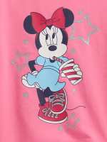 babyGap × Disney Graphic T-Shirt - Neon Impulsive Pink Minnie Mouse - Image 3