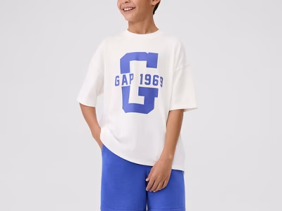 Kids Relaxed Gap Graphic T-Shirt - New Off White
